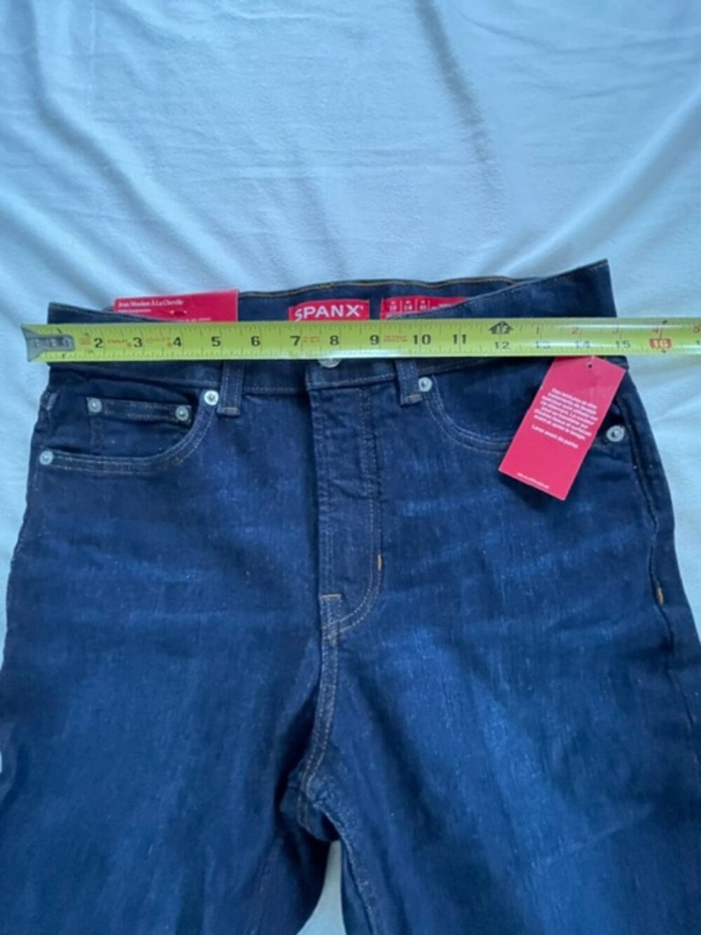 SPANXsculpt Denim Jeans Women's ReDefine Ankle Skinny, Blue, Size 10 Petite - Picture 5 of 6